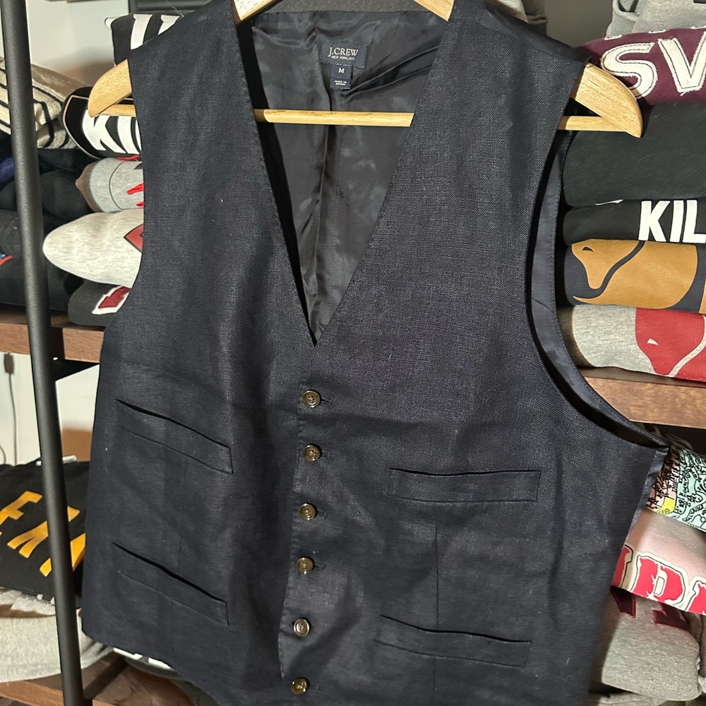 J. Crew Ludlow Navy Vest